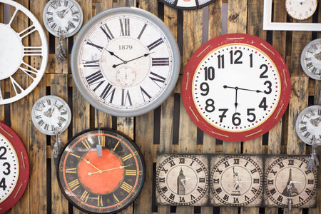 An Antique Clock old time passing .