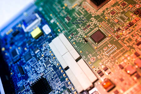 An Cutcuit electronic on motherboard .の写真素材