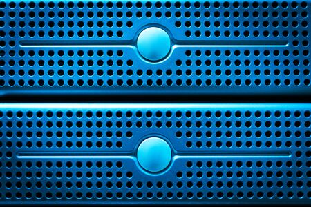 Storage servers in data room Domestic Room .の写真素材