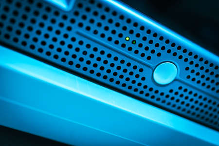 Storage servers in data room Domestic Room .の写真素材