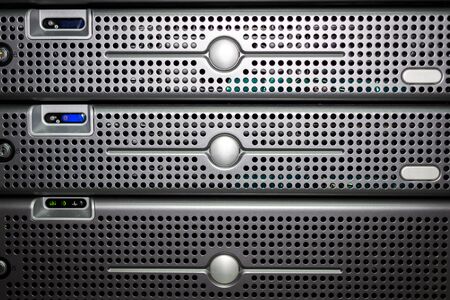 Storage servers in data room Domestic Room .の写真素材