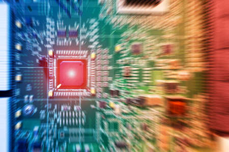 An Circuit electronic on motherboard .の写真素材