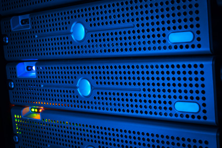 Storage servers in data room Domestic Room long exposure technique  .の写真素材