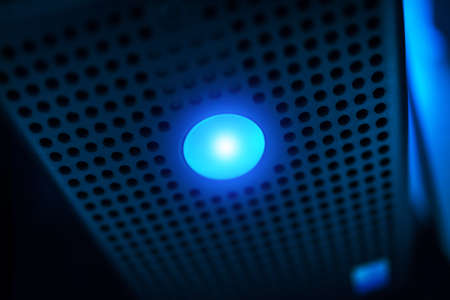 Storage servers in data room Domestic Room .の写真素材