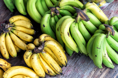 Banana in market palce with soft light .の写真素材