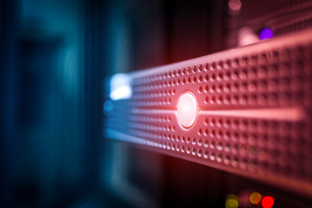 The main computer in a network. Acts as a control other computers connected to the same network computer handles the moderator. Any computer, using any device, any file or program.の写真素材