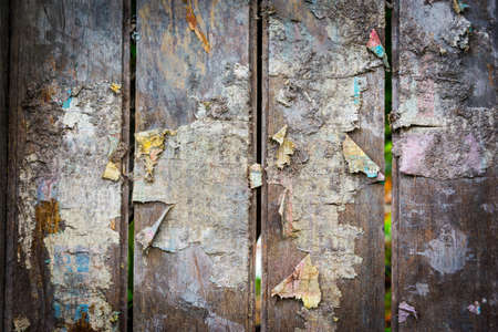 An Old paper on wood texture .の写真素材