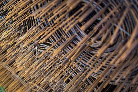 An Steel Bar rusty with Soft light .の写真素材