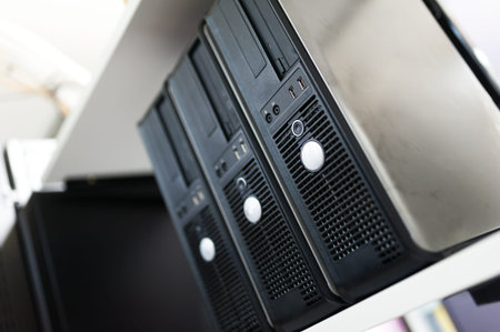 Network servers in data room Domestic Room .