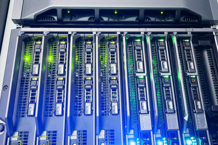 Network servers in data room Domestic Room .
