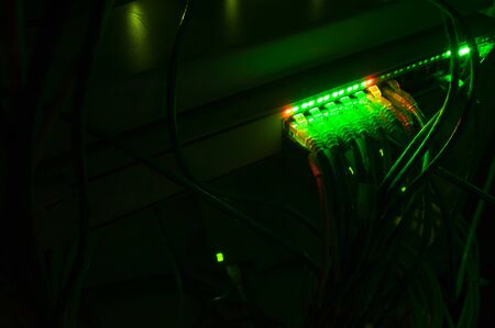 Core switch technology in network room place .の写真素材