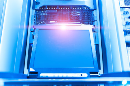 Network servers in data room Domestic Room .