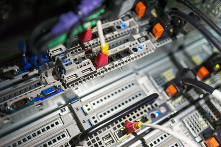 Network servers in data room Domestic Room .