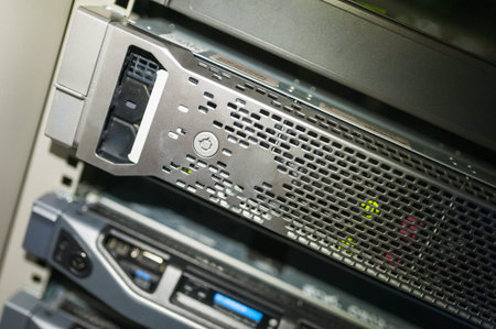 Network servers in data room Domestic Room .