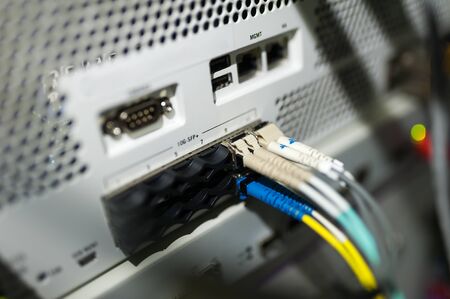 Core switch technology in network room place .の写真素材