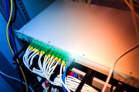 Core switch technology in network room place .の写真素材