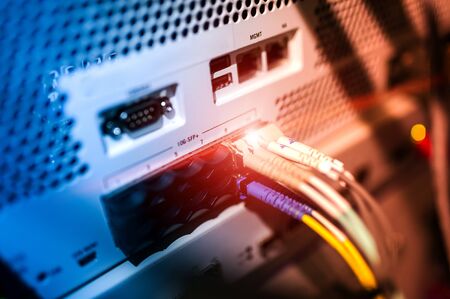 Core switch technology in network room place .の写真素材