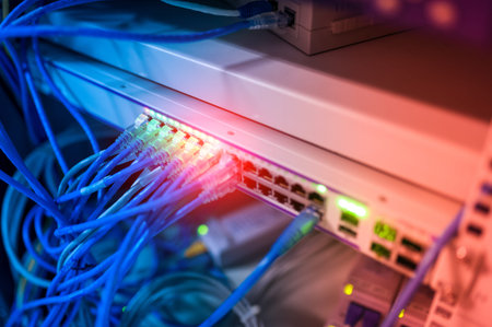 Core switch technology in network room place .