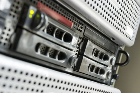 Network servers in data room Domestic Room .