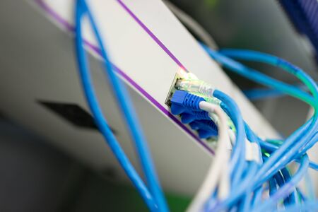 Core switch technology in network room place .の写真素材