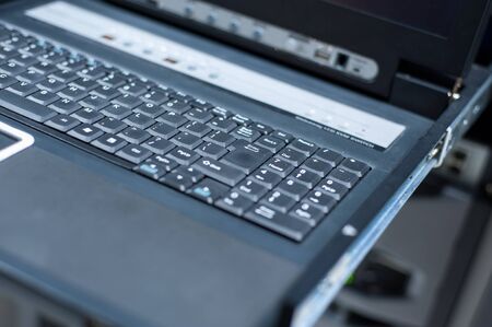 Network servers in data room Domestic Room .の写真素材