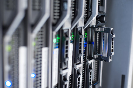 Network servers in data room Domestic Room .