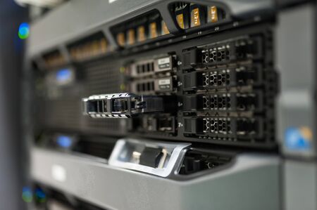 Network servers in data room Domestic Room .の写真素材