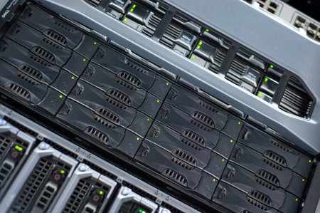 Network servers in data room Domestic Room .