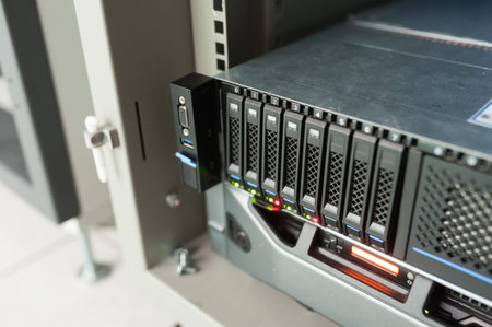 Network servers in data room Domestic Room .