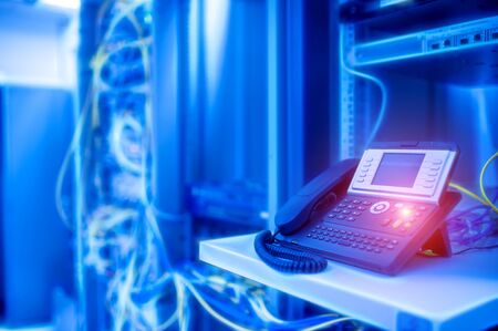 IP  phones with VoIP technology are outstanding in international usage.の写真素材