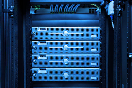 server computer should be high performance, stable, able to serve a large number of users.の写真素材
