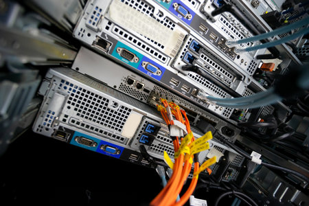 server computer should be high performance, stable, able to serve a large number of users.の写真素材