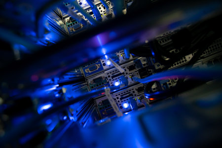 server computer should be high performance, stable, able to serve a large number of users.の写真素材