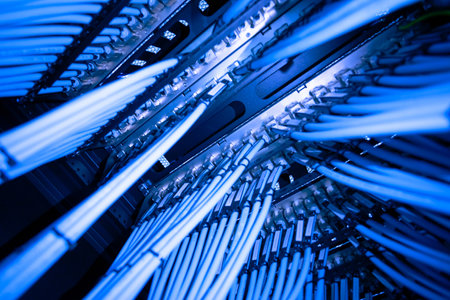 The heart and importance of a network server is a matter of feeling right and fast in the operation of the computerの写真素材