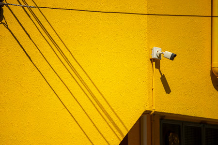 A stock photo of a CCTV (Closed Circuit Television) typically features an image or illustration related to surveillance, security, or monitoring systems. This type of image could includeの写真素材