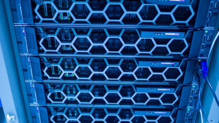 server computer should be high performance, stable, able to serve a large number of users.の写真素材