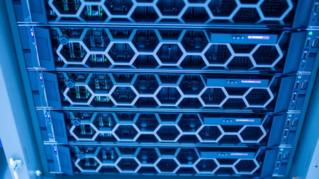 server computer should be high performance, stable, able to serve a large number of users.の写真素材