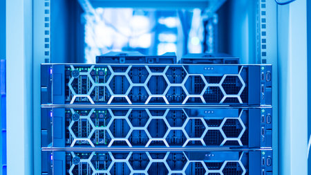 server computer should be high performance, stable, able to serve a large number of users.の写真素材