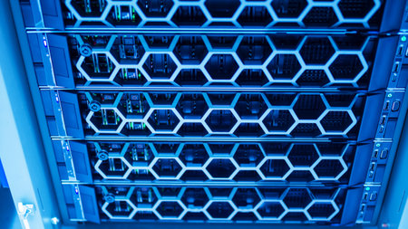 server computer should be high performance, stable, able to serve a large number of users.の写真素材