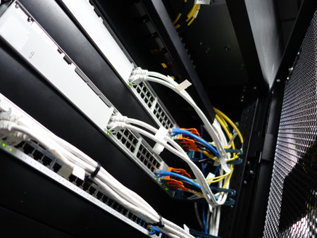 centralized connection to server and router/gateway for users to access various information systems