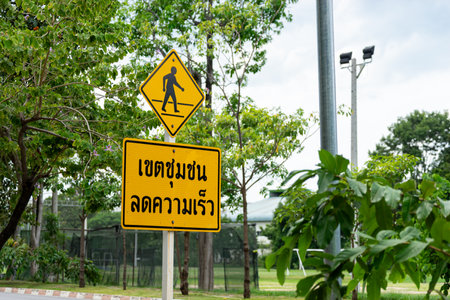 This versatile image is suitable for a range of applications related to traffic safety and urban planningの写真素材