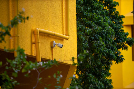 A stock photo of a CCTV (Closed Circuit Television) typically features an image or illustration...