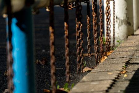 A chain that gives a feeling of calmの写真素材
