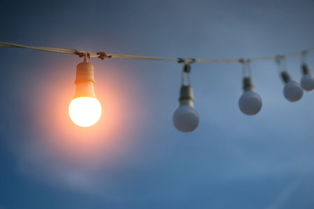 Light bulbs that express thoughts and ideasの写真素材