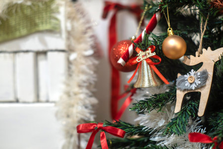 In ancient times, the Christmas tree meant a tree in paradise.の写真素材