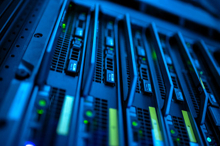 server computer should be high performance, stable, able to serve a large number of users.の写真素材