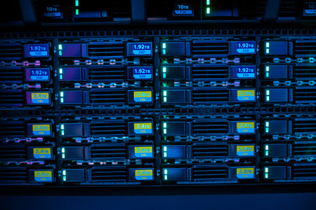 server computer should be high performance, stable, able to serve a large number of users.の写真素材
