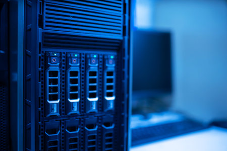 server computer should be high performance, stable, able to serve a large number of users.の写真素材