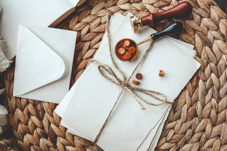 Letter stamp tools, aesthetic photo.