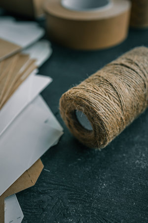 Craft set of goods for product packaging.